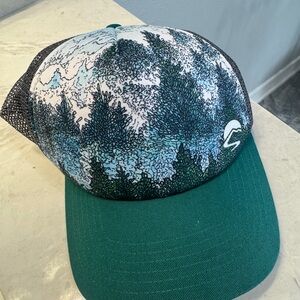 Sunday afternoon Green and Blue Graphic Trucker Hat